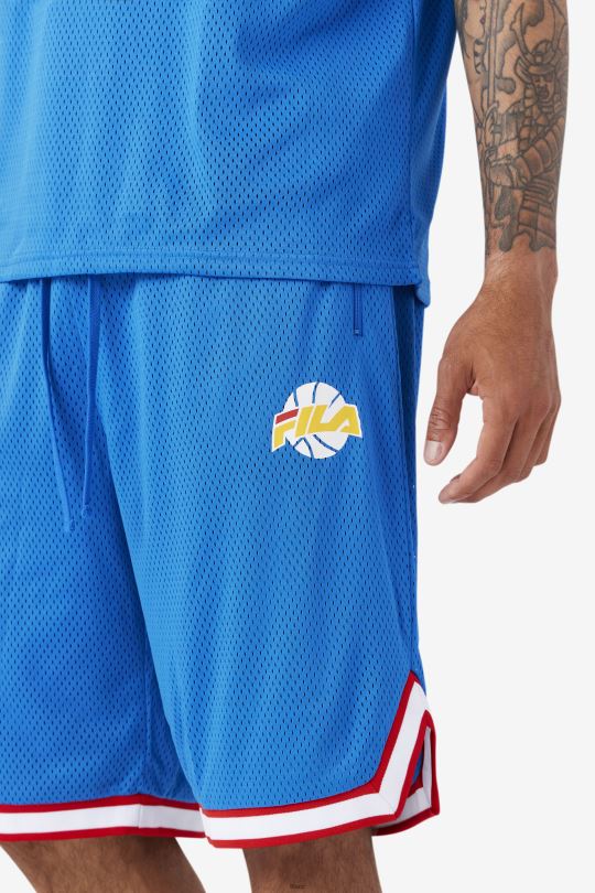 ovi basketbal krátký modrá/bílá/červená/zlatá fila 0668L725 modrá/bílá/červená/zlatá FILA
