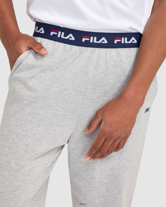 pánské basic kalhoty fila silver marle 0668L2330 stříbrný marle FILA