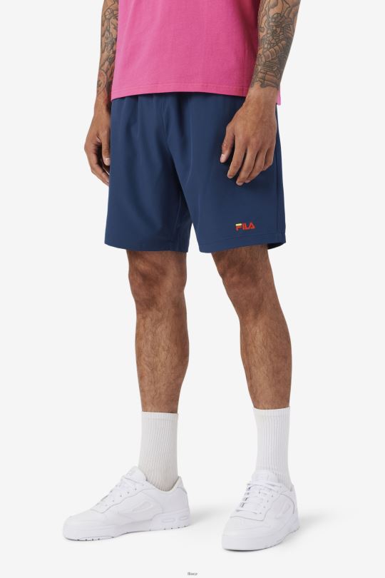 ravini short navy/yellow/cherry tomato fila 0668L611 námořnická/žlutá/třešňové rajče FILA