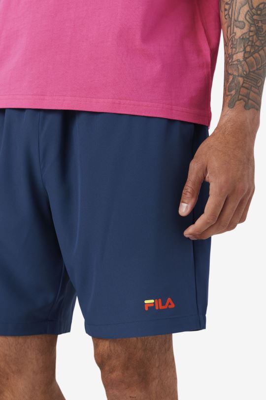 ravini short navy/yellow/cherry tomato fila 0668L611 námořnická/žlutá/třešňové rajče FILA