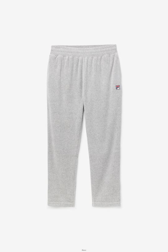 vřesově šedé o-fit velurové kalhoty fila 0668L558 vřesově šedá FILA