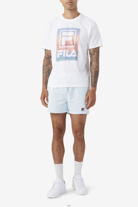 vantage swim short fila modrá/bílá 0668L674 Modrá bílá FILA