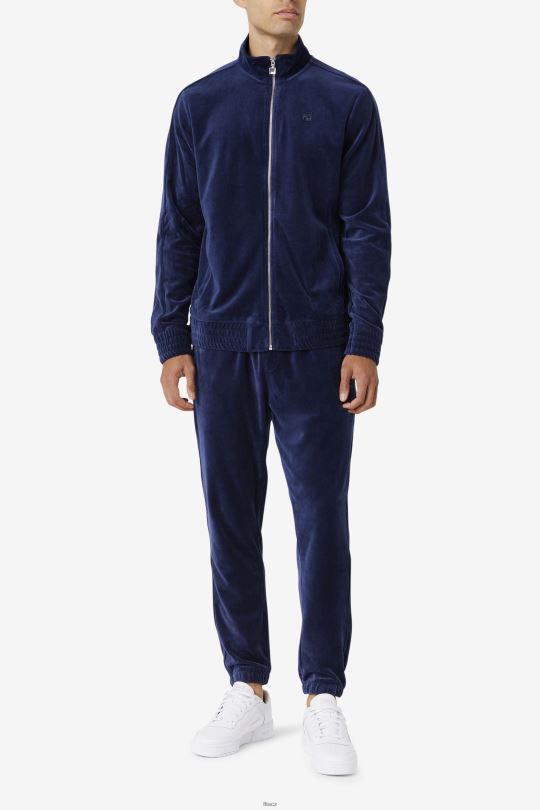 velurové kalhoty fila navy deverall 0668L574 námořnictvo FILA