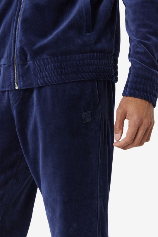 velurové kalhoty fila navy deverall 0668L574 námořnictvo FILA