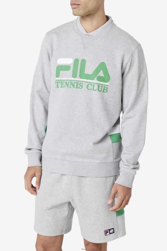 ameh mikina světle šedá/želé/bílá fila 0668L467 světle šedá/želé/bílá FILA