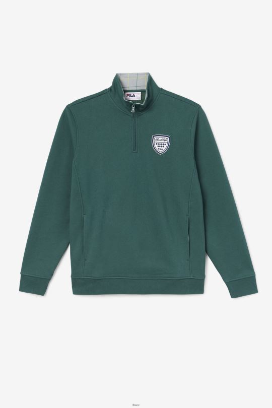 june bug/stone nima 1/4 zip mikina fila 0668L546 červnová chyba/kámen FILA