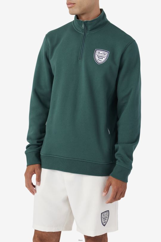 june bug/stone nima 1/4 zip mikina fila 0668L546 červnová chyba/kámen FILA