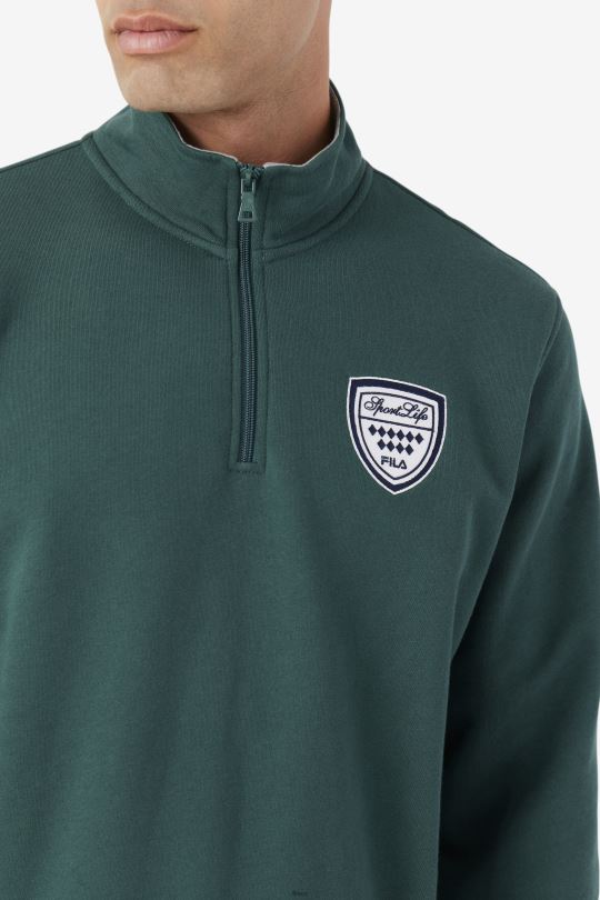 june bug/stone nima 1/4 zip mikina fila 0668L546 červnová chyba/kámen FILA