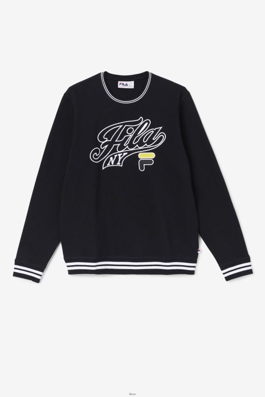 mikina fila black/white/mimosa taylor crewneck 0668L496 černá/bílá/mimóza FILA