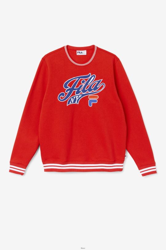 ohnivě červená/modrá/bílá mikina taylor crewneck fila 0668L498 ohnivě červená/modrá/bílá FILA