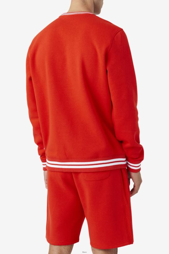 ohnivě červená/modrá/bílá mikina taylor crewneck fila 0668L498 ohnivě červená/modrá/bílá FILA
