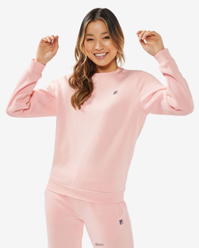bledě růžový unisex odznak 2.0 crew fila 0668L2514 bledá růže FILA