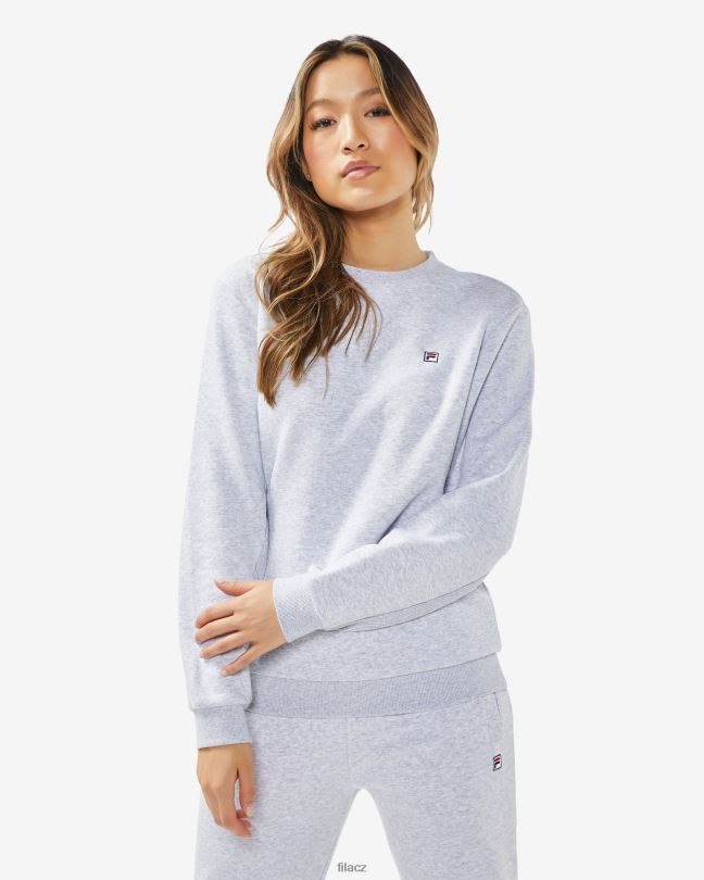 světle šedá marle fila unisex odznak 2.0 crew 0668L2511 světle šedá marle FILA