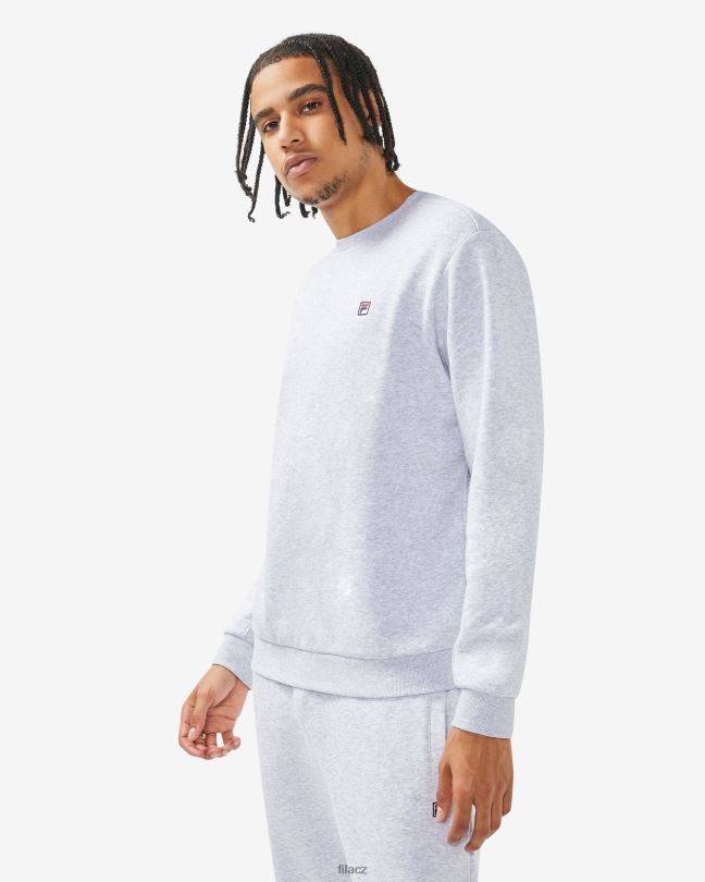 světle šedá marle fila unisex odznak 2.0 crew 0668L2511 světle šedá marle FILA