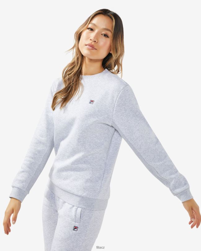 světle šedá marle fila unisex odznak 2.0 crew 0668L2511 světle šedá marle FILA