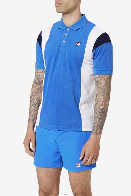 astro froté polo fila silná modrá/bílá/námořnická 0668L254 výrazná modrá/bílá/námořnická FILA
