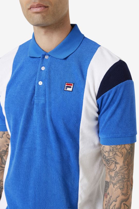 astro froté polo fila silná modrá/bílá/námořnická 0668L254 výrazná modrá/bílá/námořnická FILA