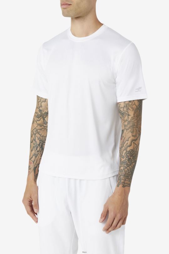 bílá nakládaná hřebenatka lem crew fila 0668L1104 bílý FILA