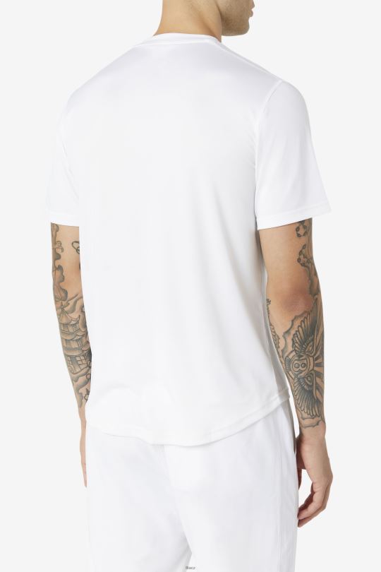 bílá nakládaná hřebenatka lem crew fila 0668L1104 bílý FILA