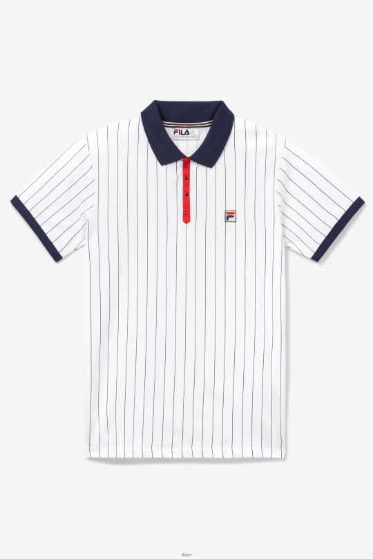 bb1 polo bílá/námořnická/červená fila 0668L419 bílá/námořnická/červená FILA