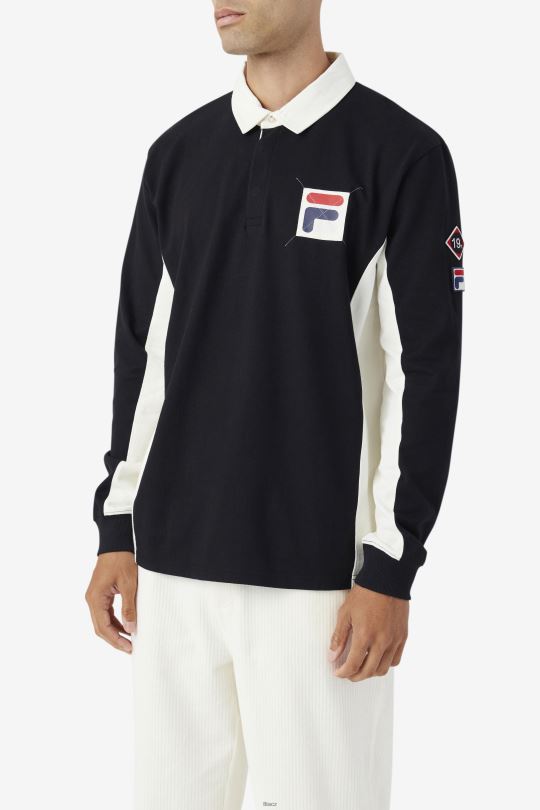 black/egret filmore rugby fila 0668L414 černá/volavka FILA