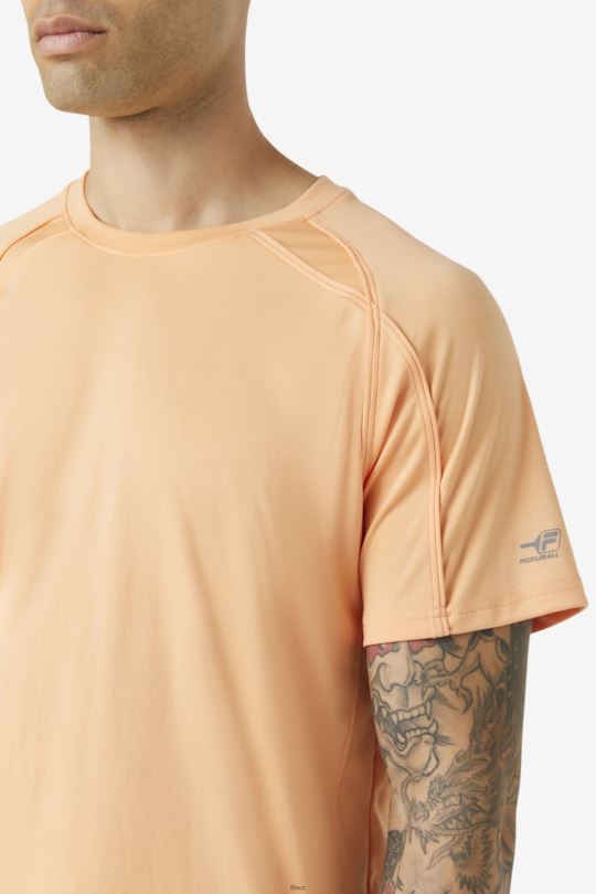 cantaloupe fila pikleball krátký rukáv crew 0668L1113 ananasový meloun FILA