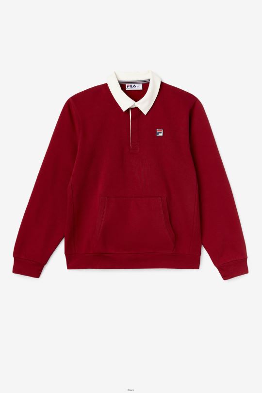 edison fleece rugby fila rebarbora/bílá 0668L422 rebarbora/bílá FILA