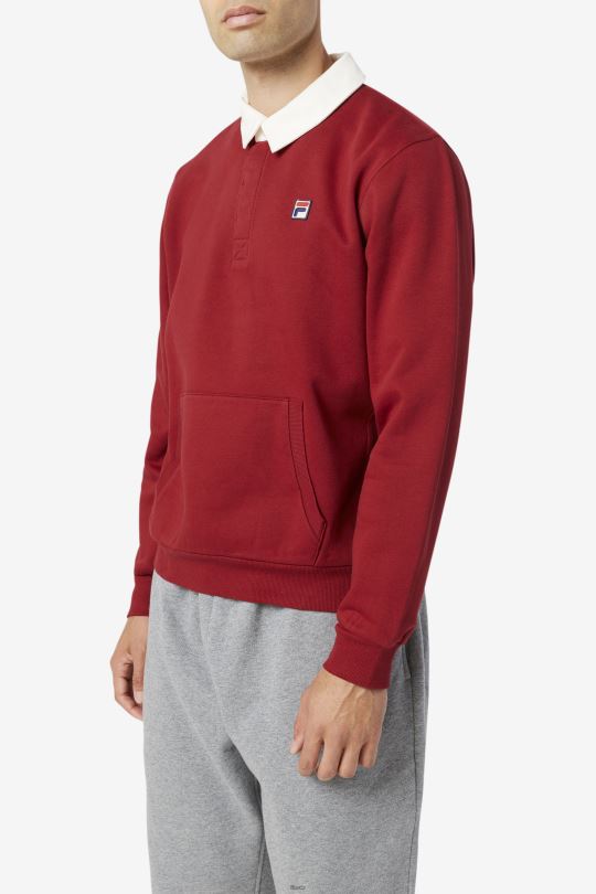 edison fleece rugby fila rebarbora/bílá 0668L422 rebarbora/bílá FILA