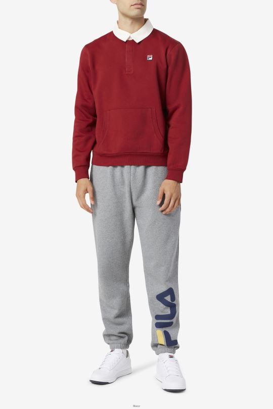 edison fleece rugby fila rebarbora/bílá 0668L422 rebarbora/bílá FILA