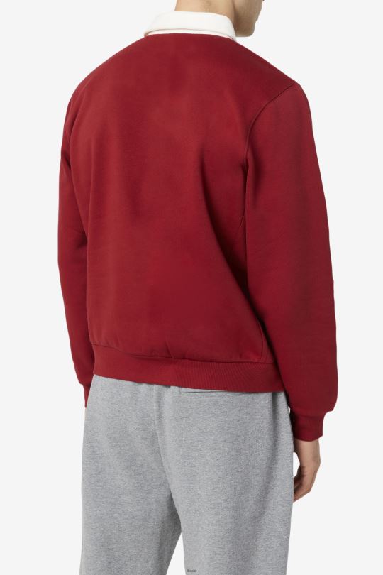 edison fleece rugby fila rebarbora/bílá 0668L422 rebarbora/bílá FILA