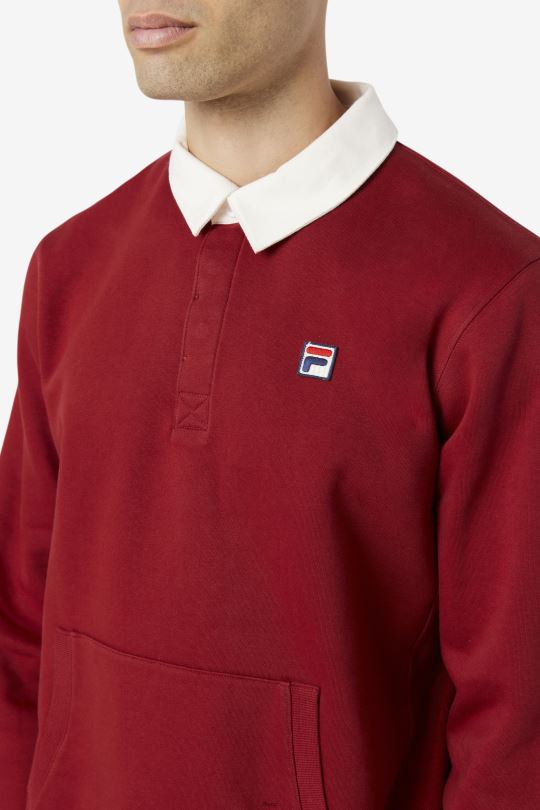 edison fleece rugby fila rebarbora/bílá 0668L422 rebarbora/bílá FILA