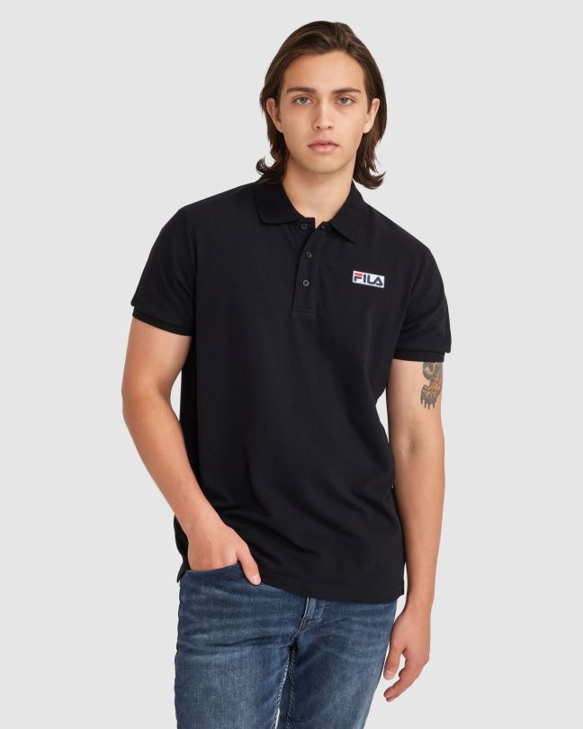 černé fila pánské asher polo 0668L2367 Černá FILA