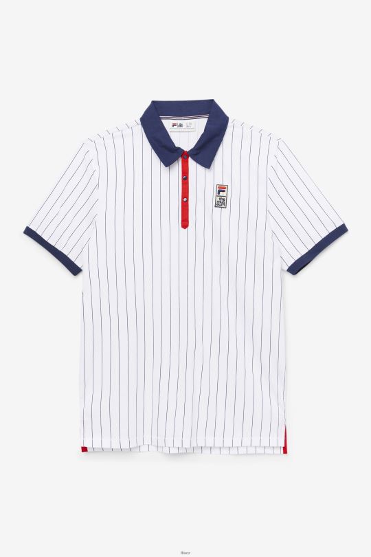 fila bílá/peacoat/red fila x the museum bb1 polo 0668L418 bílá/povlak/červená FILA