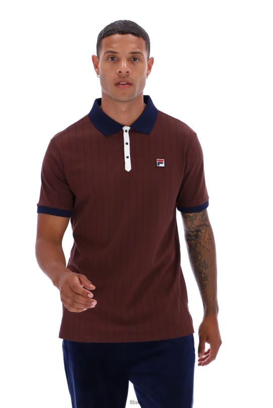 fila bb1 klasické vintage pruhované módní polo 0668L3315FILA