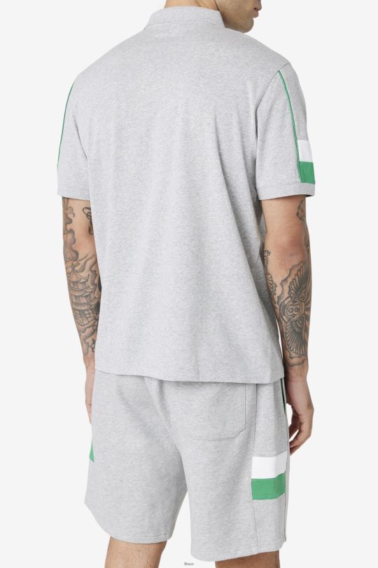 fila coda polo světle šedá/želé/bílá 0668L421 světle šedá/želé/bílá FILA