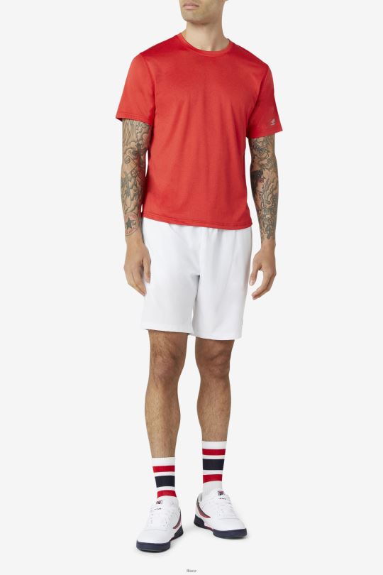 fila červená pikleball hřebenatka lem crew 0668L1108 Červené FILA