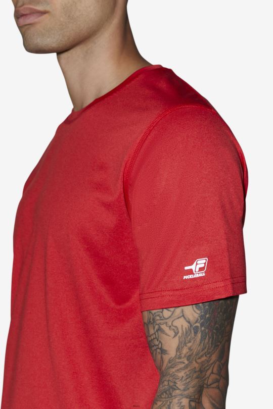 fila červená pikleball hřebenatka lem crew 0668L1108 Červené FILA