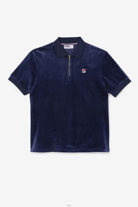fila fil a navy devon velurové polo 0668L412 fil a námořnictvo FILA