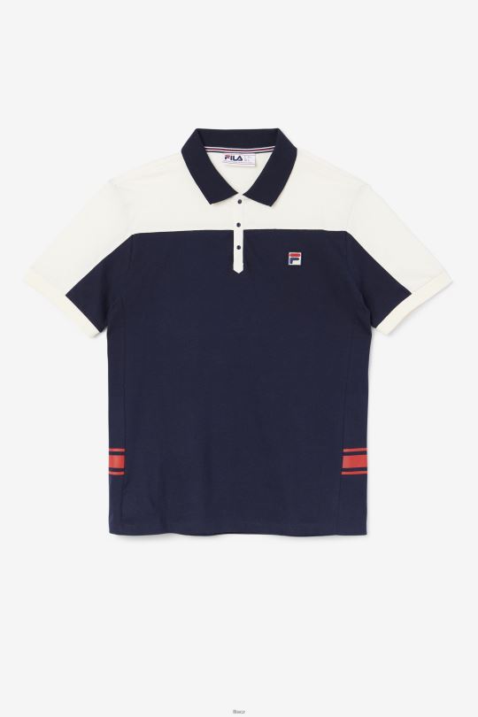 fila mivvi polo navy/gardenia/red 0668L415 námořnictvo/gardénie/červená FILA