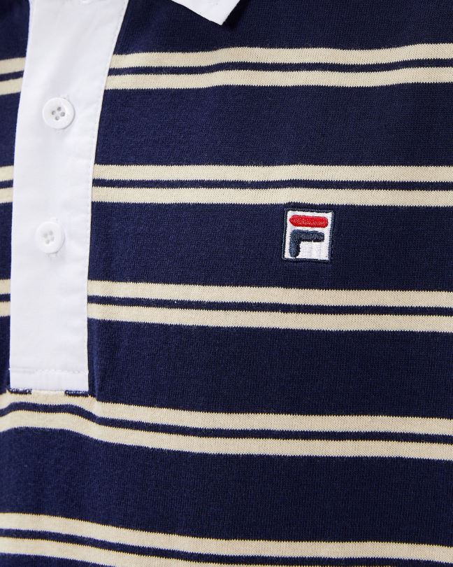fila nový námořnický pánský odznak rugby polo 0668L2566 nové námořnictvo FILA