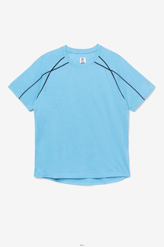 fila pikleball krátký rukáv crew karibský mořský vřes/černá 0668L1111 vřes karibský/černý FILA