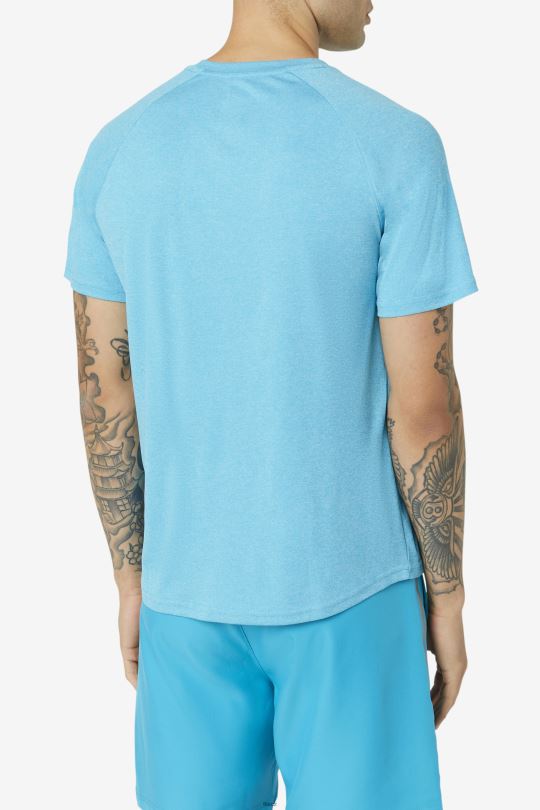 fila pikleball krátký rukáv crew karibský mořský vřes/černá 0668L1111 vřes karibský/černý FILA