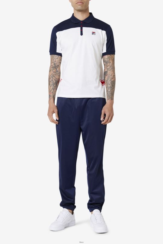 mivvi polo fila bílá/námořnická/červená 0668L416 bílá/námořnická/červená FILA