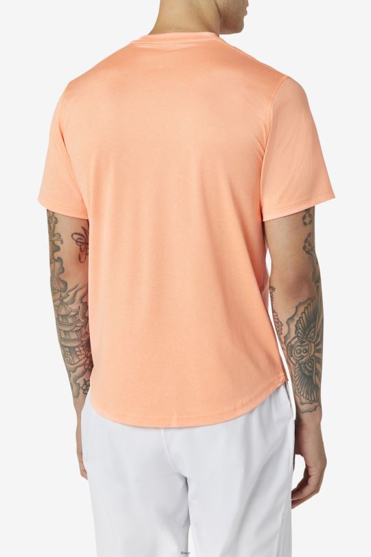 oranžová vřes nakládaná hřebenatka lem crew fila 0668L1110 oranžový vřes FILA