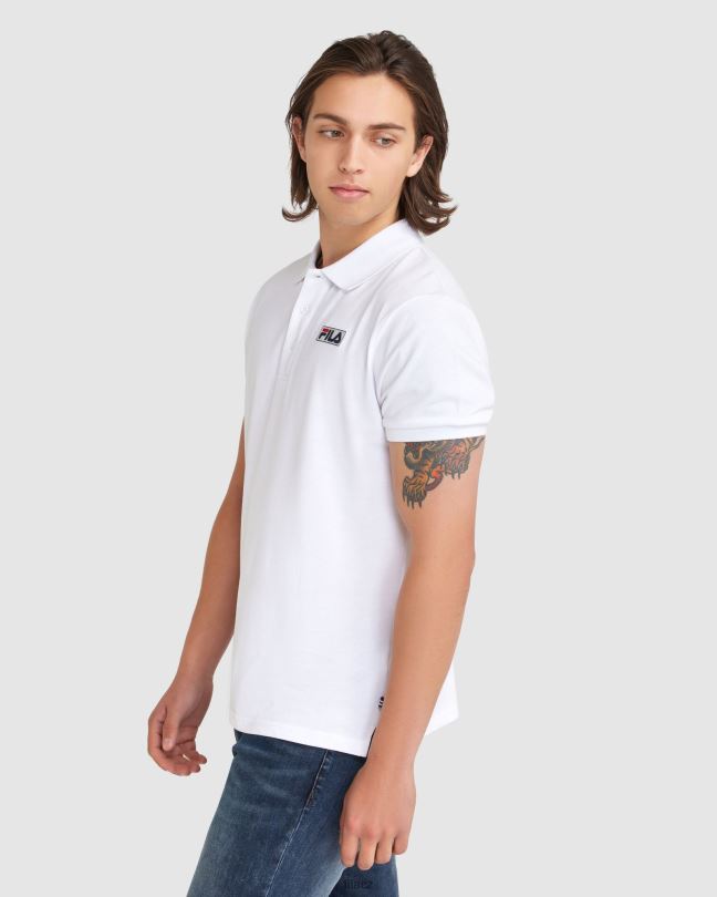 pánské asher polo bílé fila 0668L2375 bílý FILA