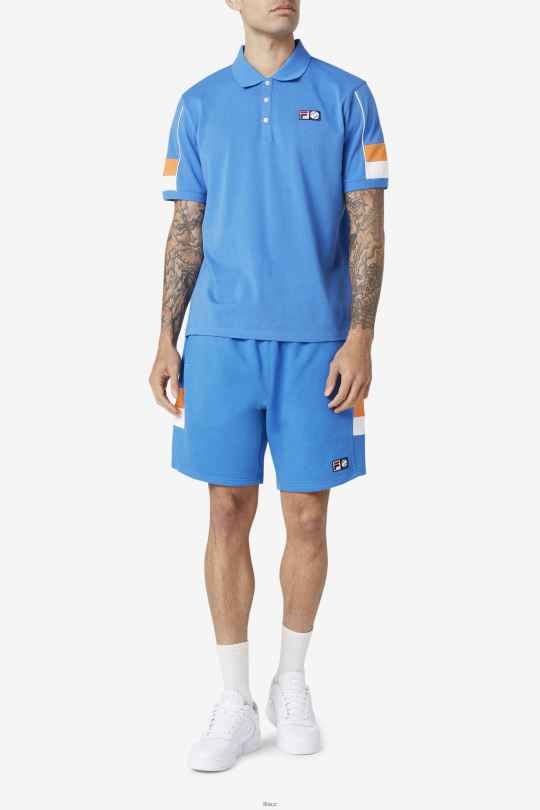 silná modrá/bílá/korálová růže coda polo fila 0668L420 silná modrá/bílá/korálová růže FILA