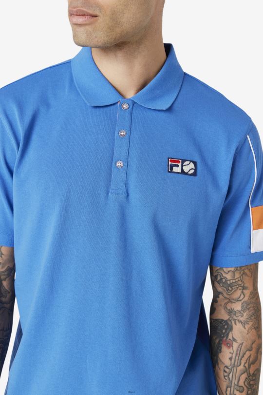 silná modrá/bílá/korálová růže coda polo fila 0668L420 silná modrá/bílá/korálová růže FILA