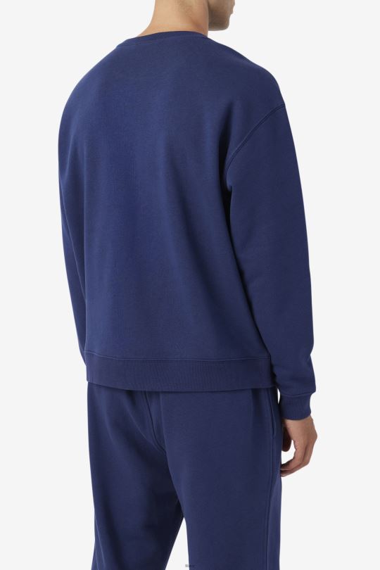 2pac fleecová záplata crew fila navy 0668L512 námořnictvo FILA