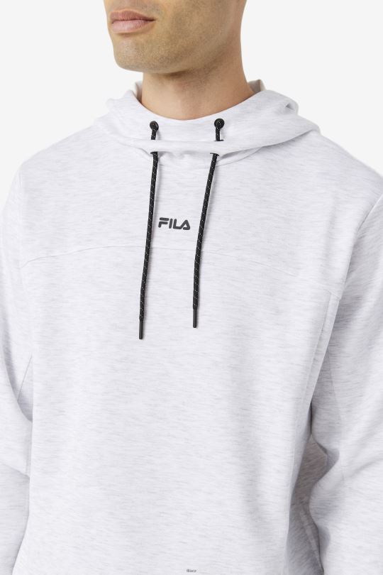 aadheen mikina s kapucí bělená opuka/černá fila 0668L461 bělená opuka/černá FILA