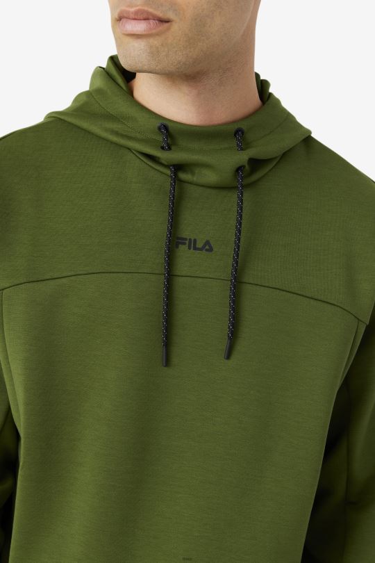 aadheen mikina s kapucí fila pažitková/černá 0668L464 pažitka/černá FILA